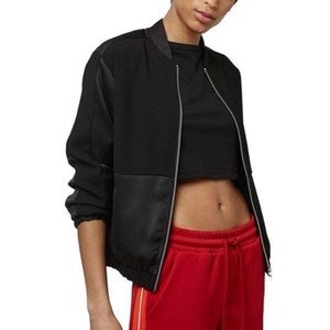 TOPSHOP Matte Shine Bomber Jacket